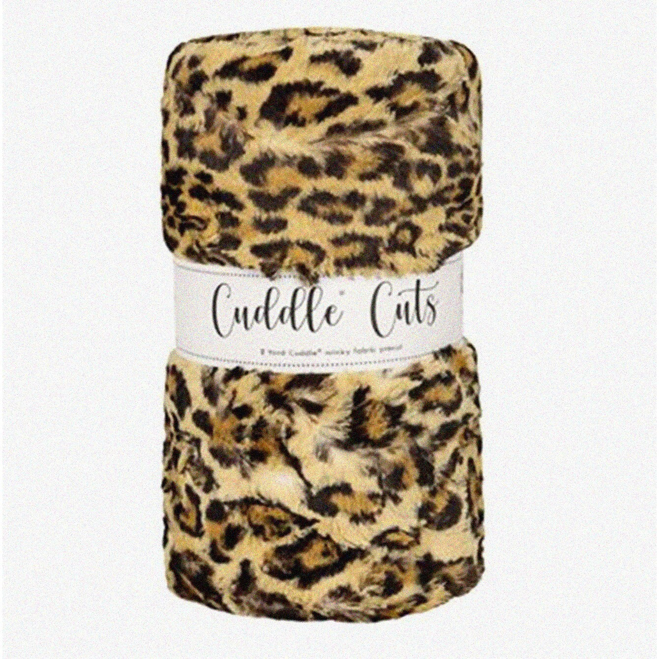 Leopard Sand Luxe Cuddle Plush Fabric 2 Yards