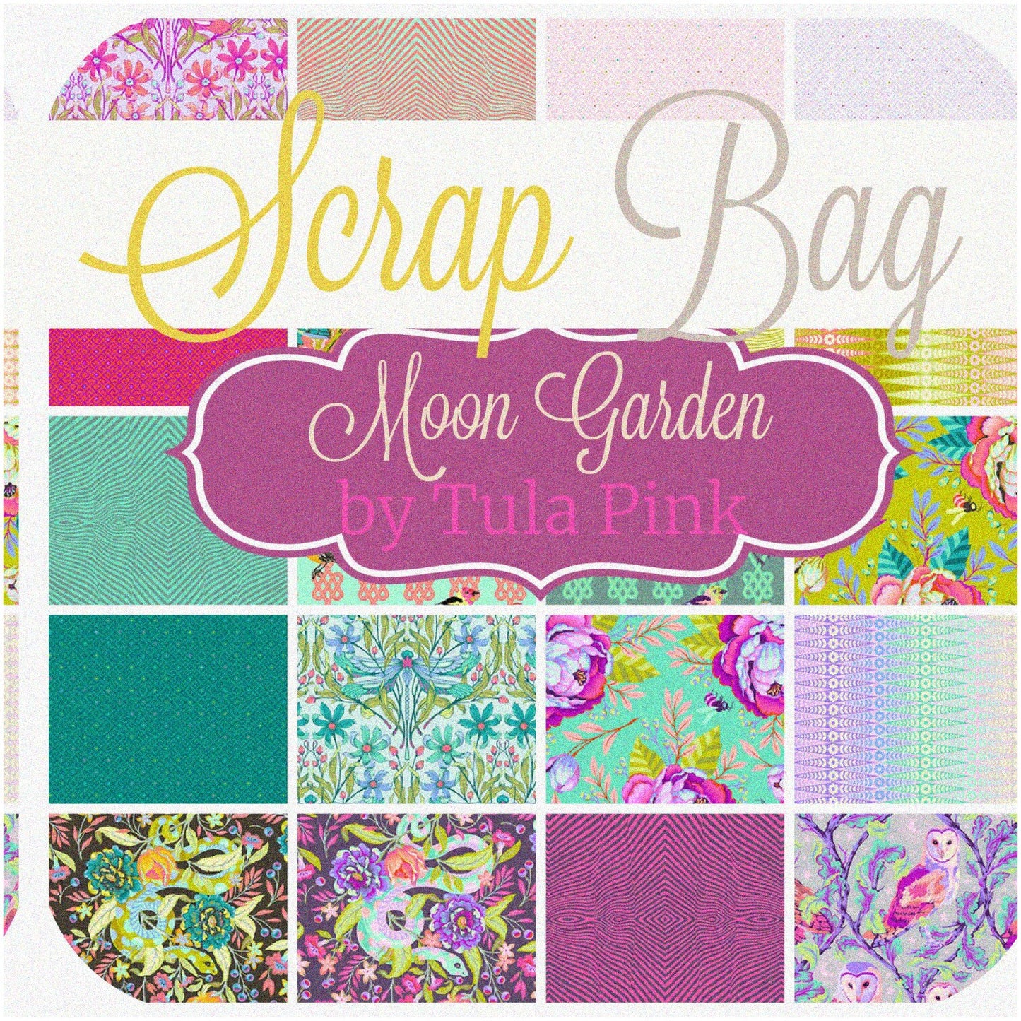 Lunar Blooms Quilt Fabric Bundle 2 Yards Scrap Bag