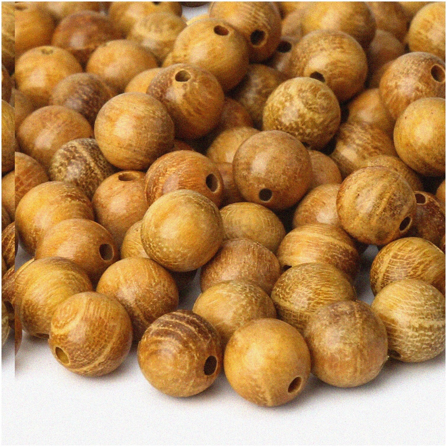 200pcs Wooden Beads for Jewelry Making, Round, 6-20mm