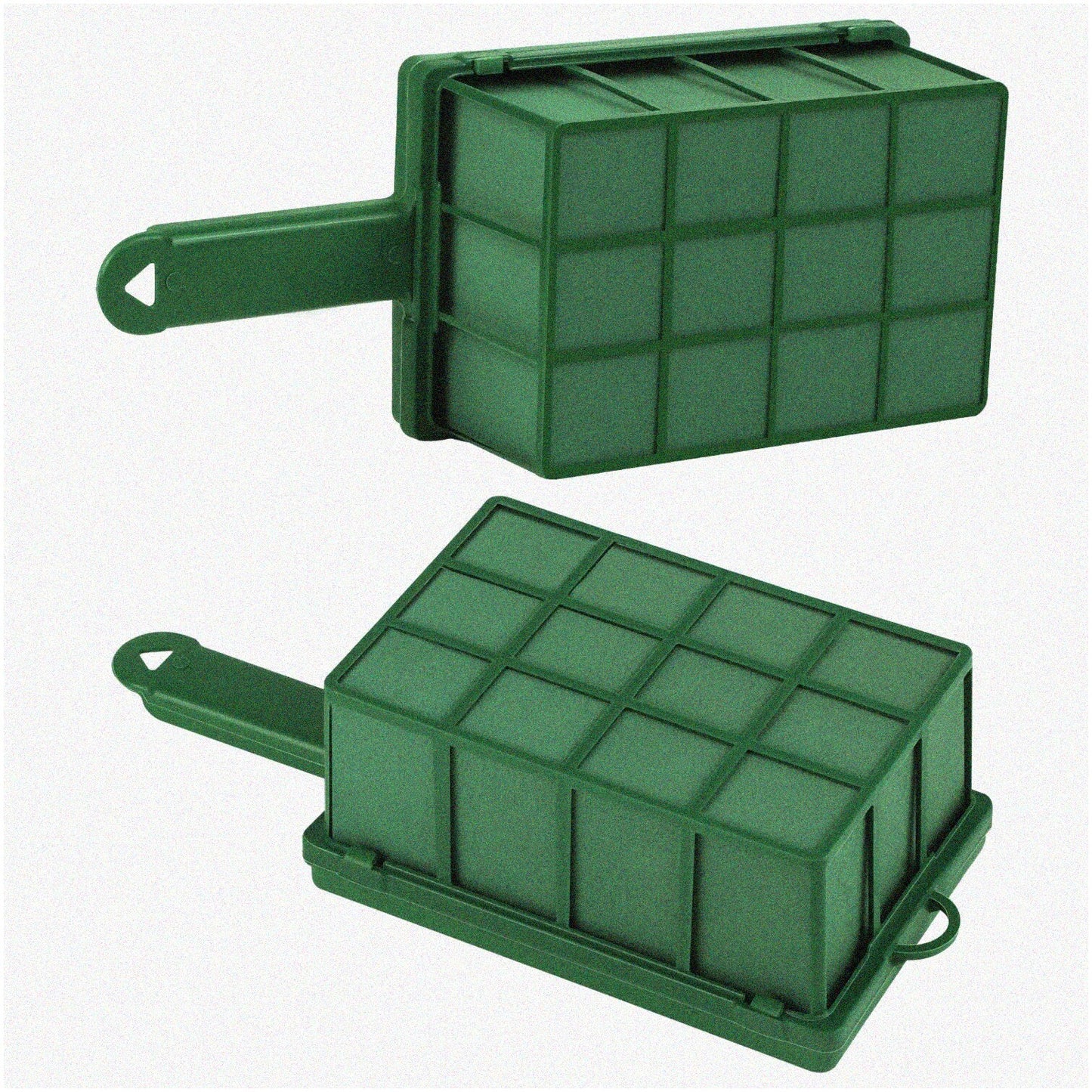 2-Piece Rectangular Floral Foam Cage Set 11.8 x 4.9 x 3.1 Inches