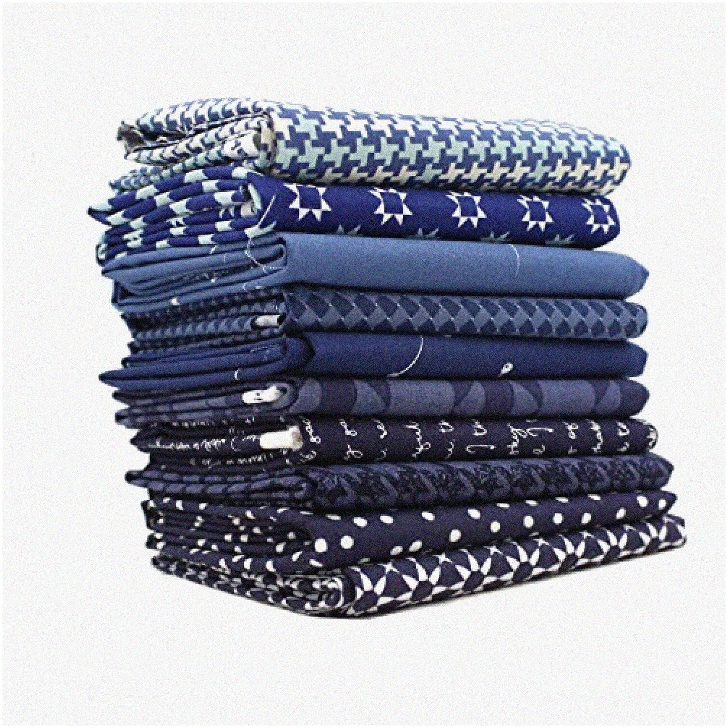 Midnight Indigo Fabric Collection 10 Fat Quarters