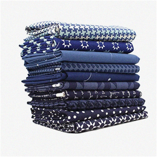 Midnight Indigo Fabric Collection 10 Fat Quarters