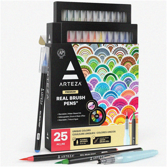 Watercolor Brush Pens Set 24 Colors