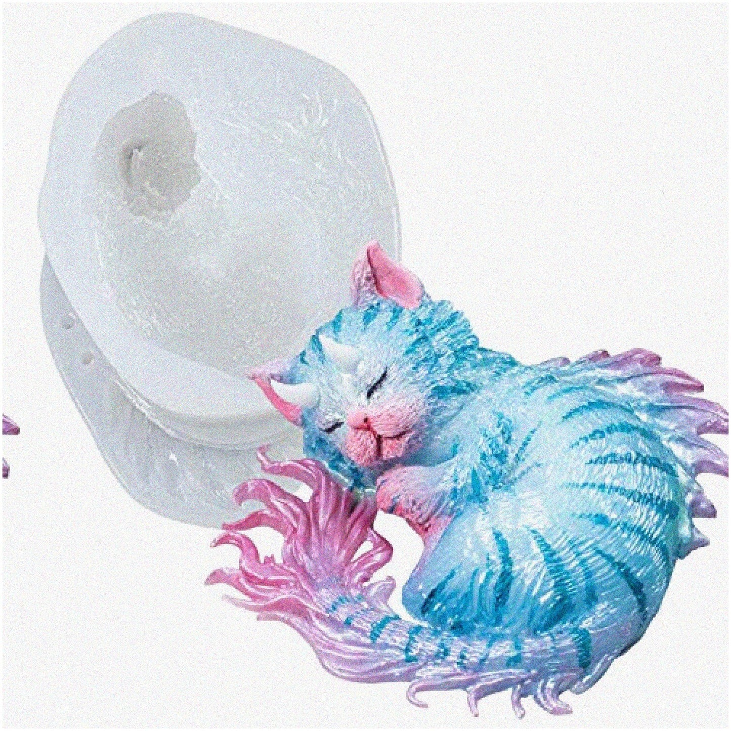 MystiClay DragonCat Mold 3-inch Silicone for Crafts
