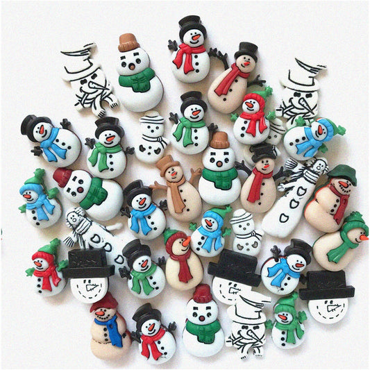 50-Piece Assorted Buttons for Crafts