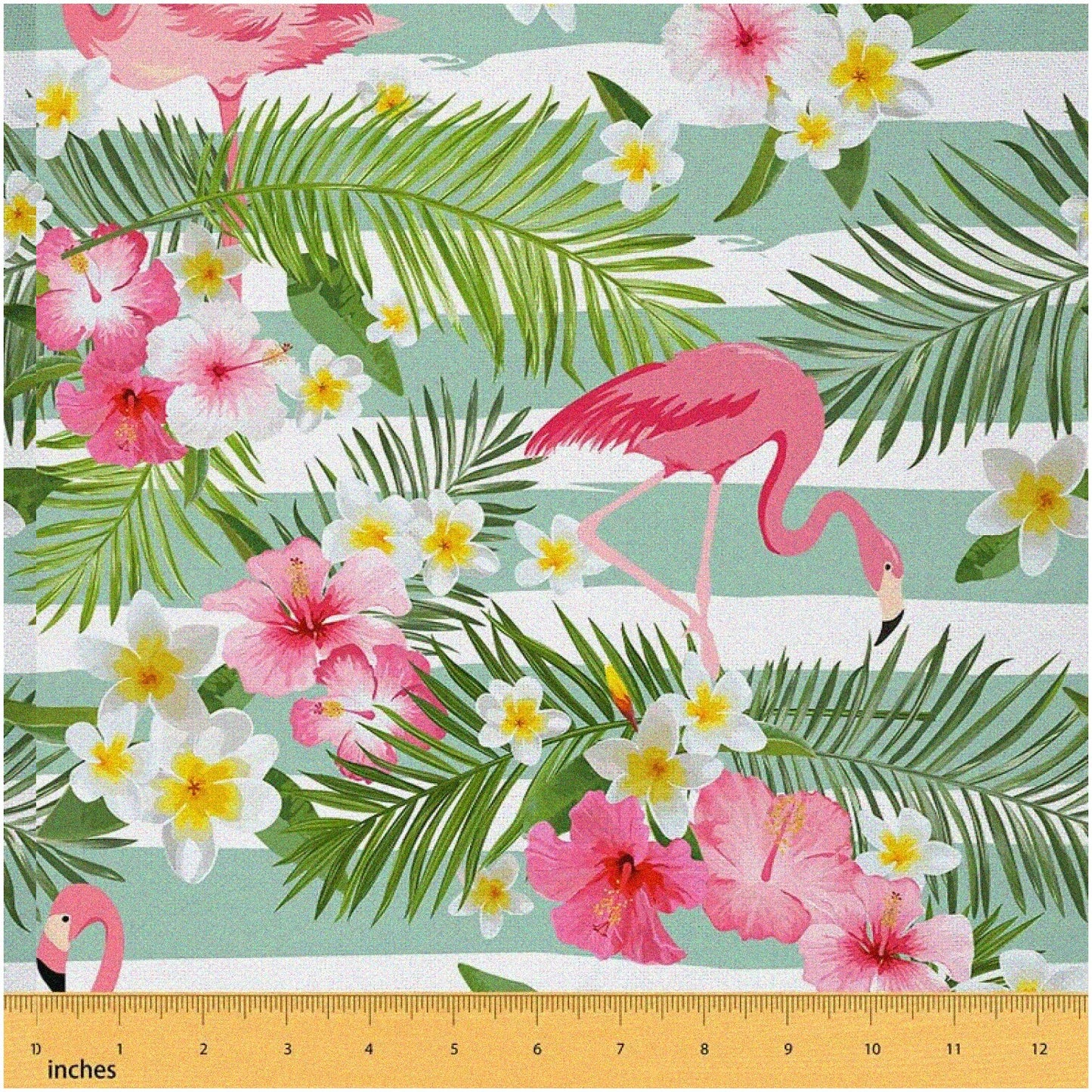 Vibrant Flamingo Outdoor Upholstery Fabric 2 Yards