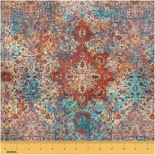 Vibrant Tribal Fabric Tapestry 1 Yard
