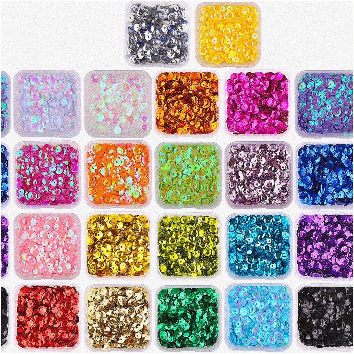 9800-Piece Colorful Embroidery Sequin Set for DIY Crafts