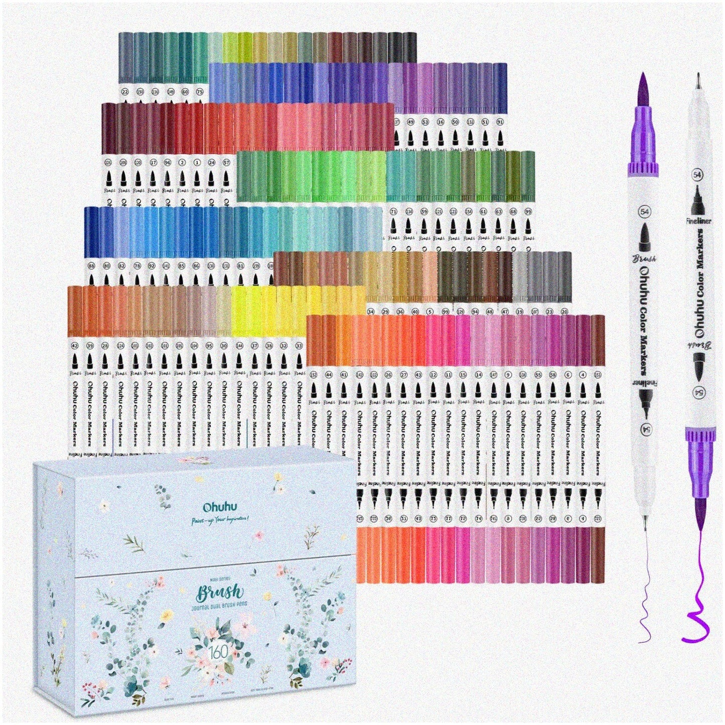 160 Dual Tip Water-Based Art Markers