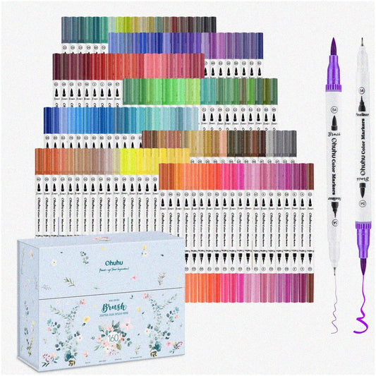 160 Dual Tip Water-Based Art Markers