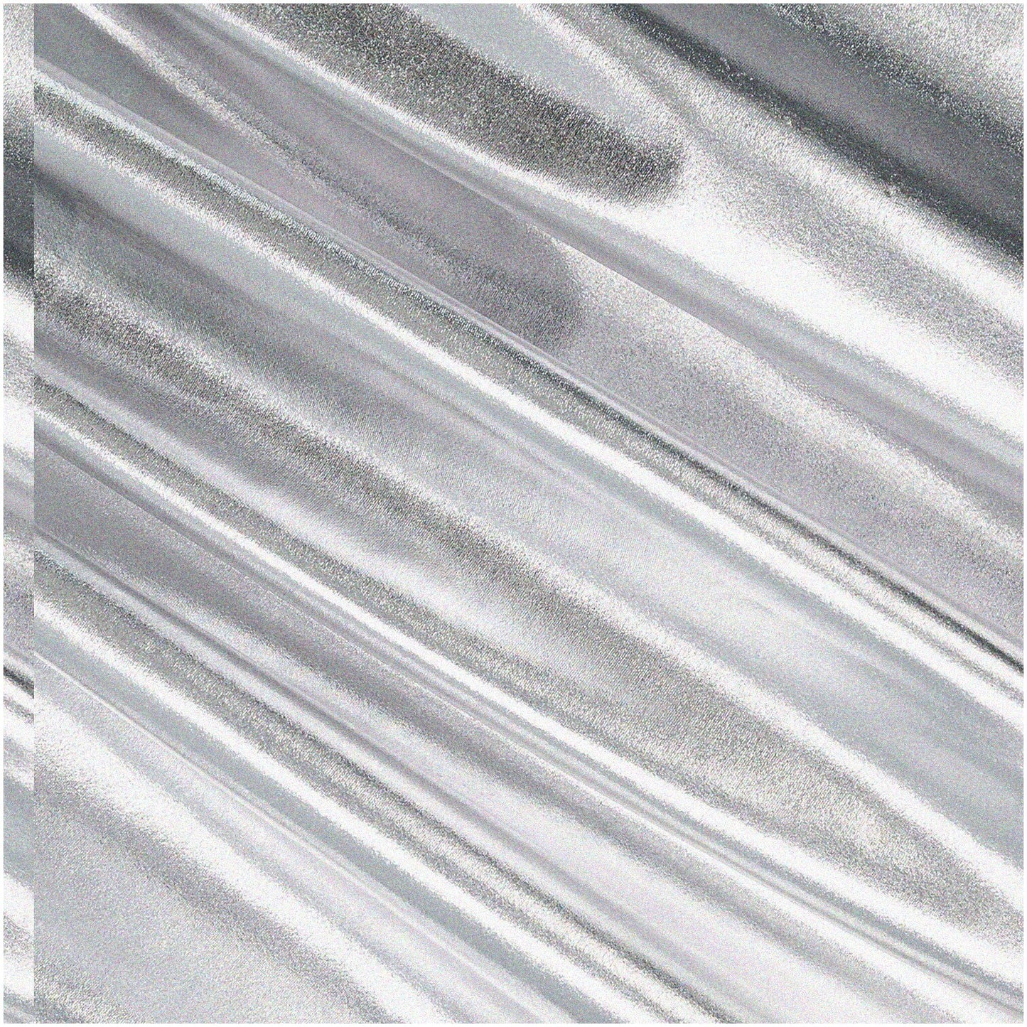 ShimmerFlex Metallic Dancewear Fabric Silver 1 Yard x 5