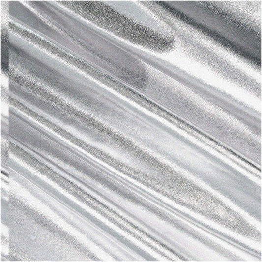 ShimmerFlex Silver Metallic F Lame Spandex Fabric 4-Way Stretch