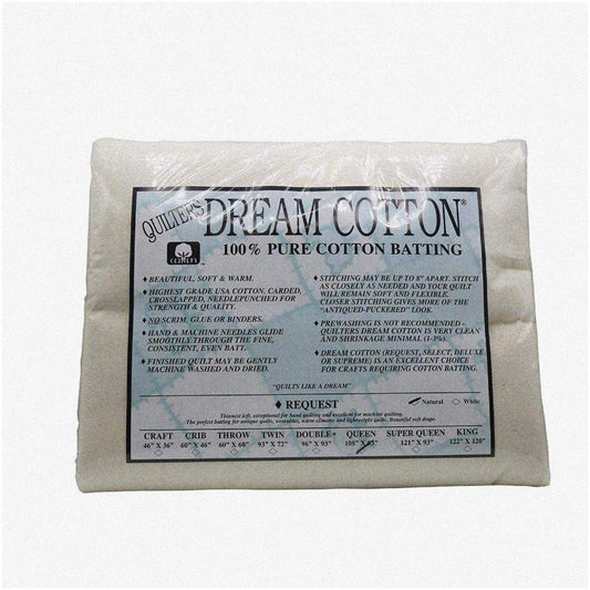 Cotton Queen Loft Batting Compatible with Queen Size