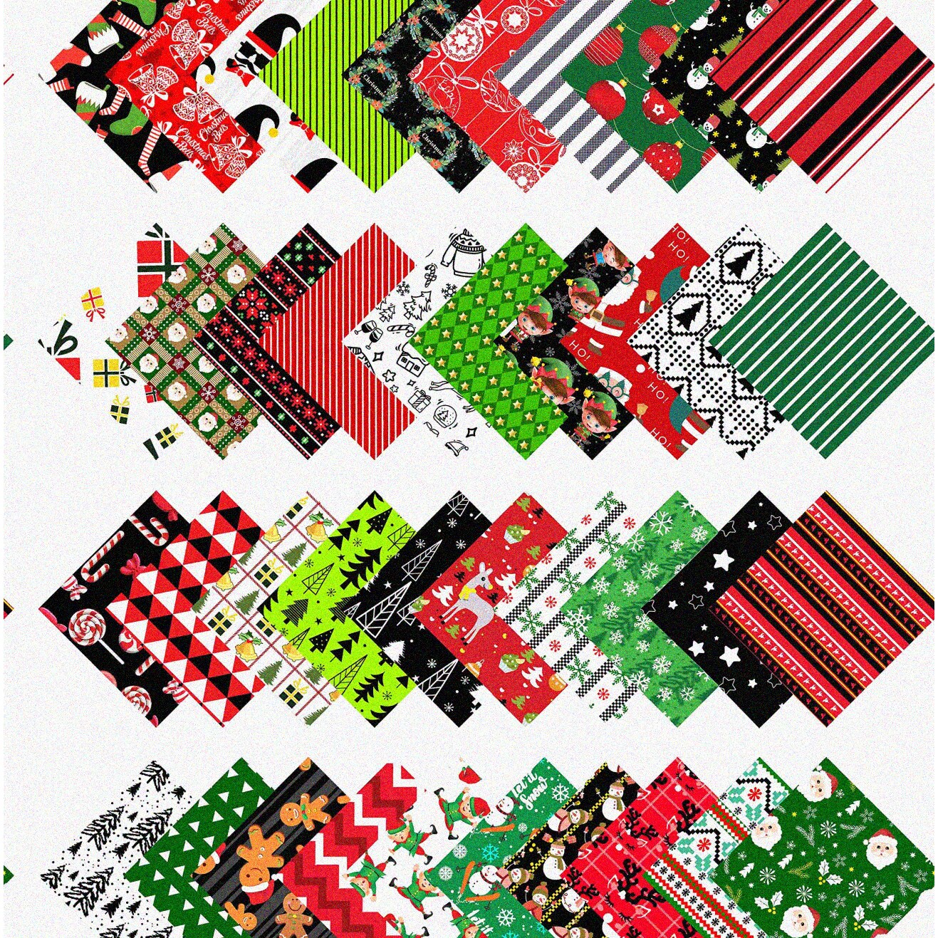 Vibrant 5-inch Cotton Fabric Precuts Pack of 40