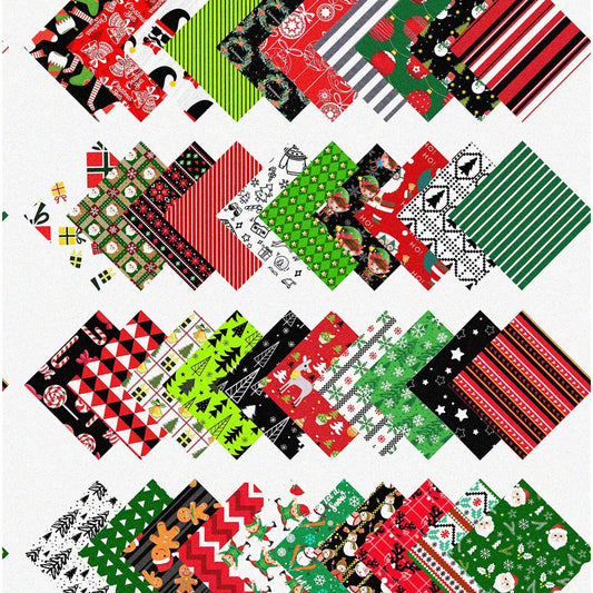 Vibrant 5-inch Cotton Fabric Precuts Pack of 40