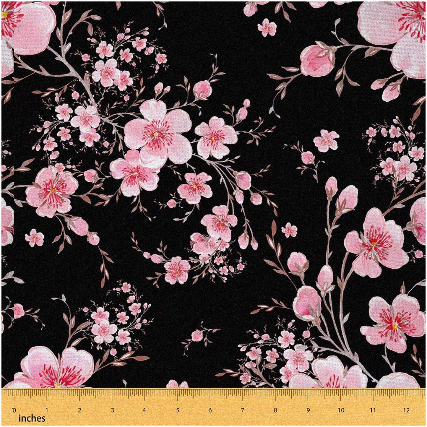 Pink Floral Fabric 5 Yards 59-Inch