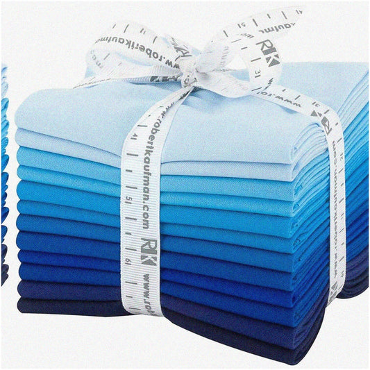 Waterfall Dreams Kona Cotton Fat Quarter Bundle 12 Pieces