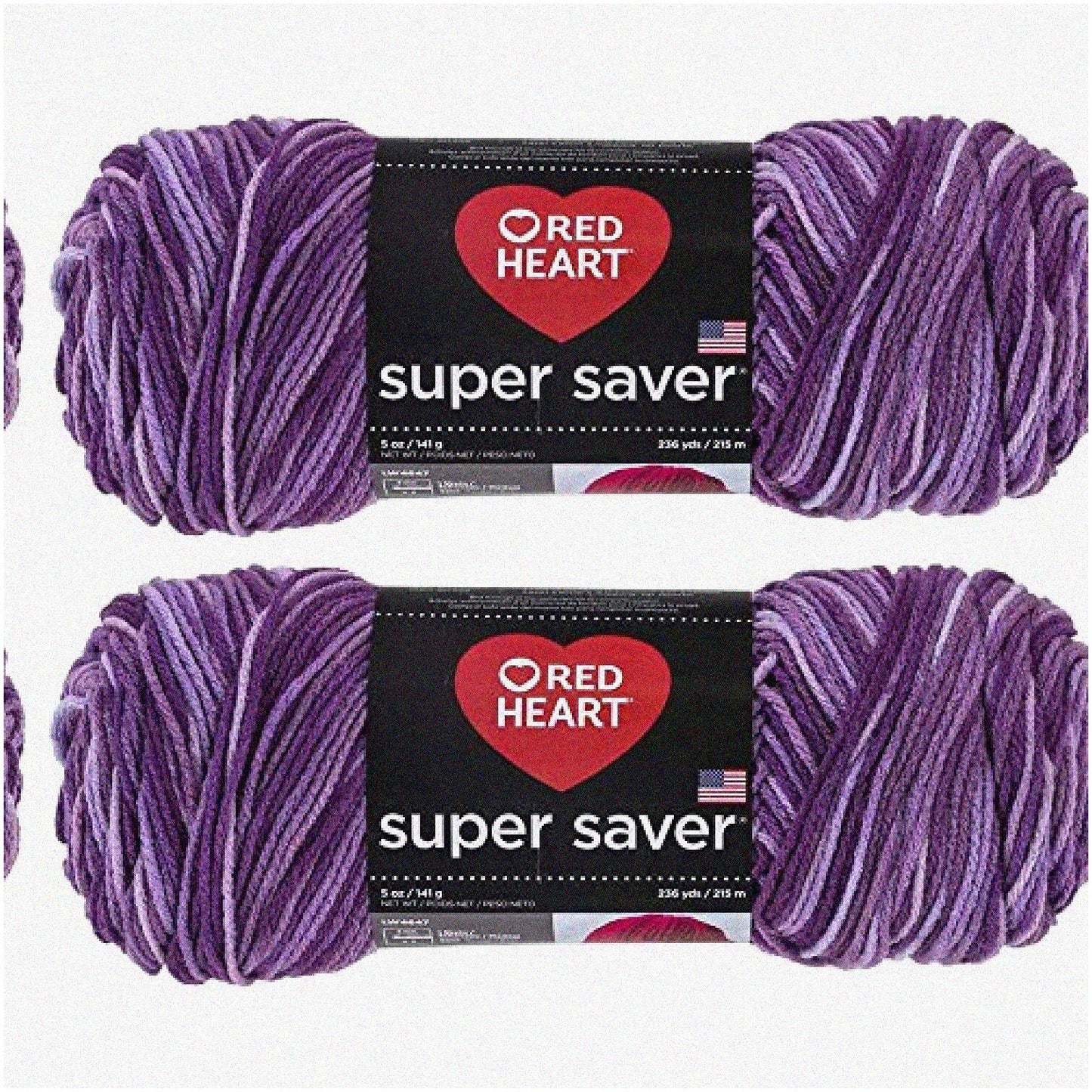 Vibrant Purple Yarn 2-Pack 10 oz
