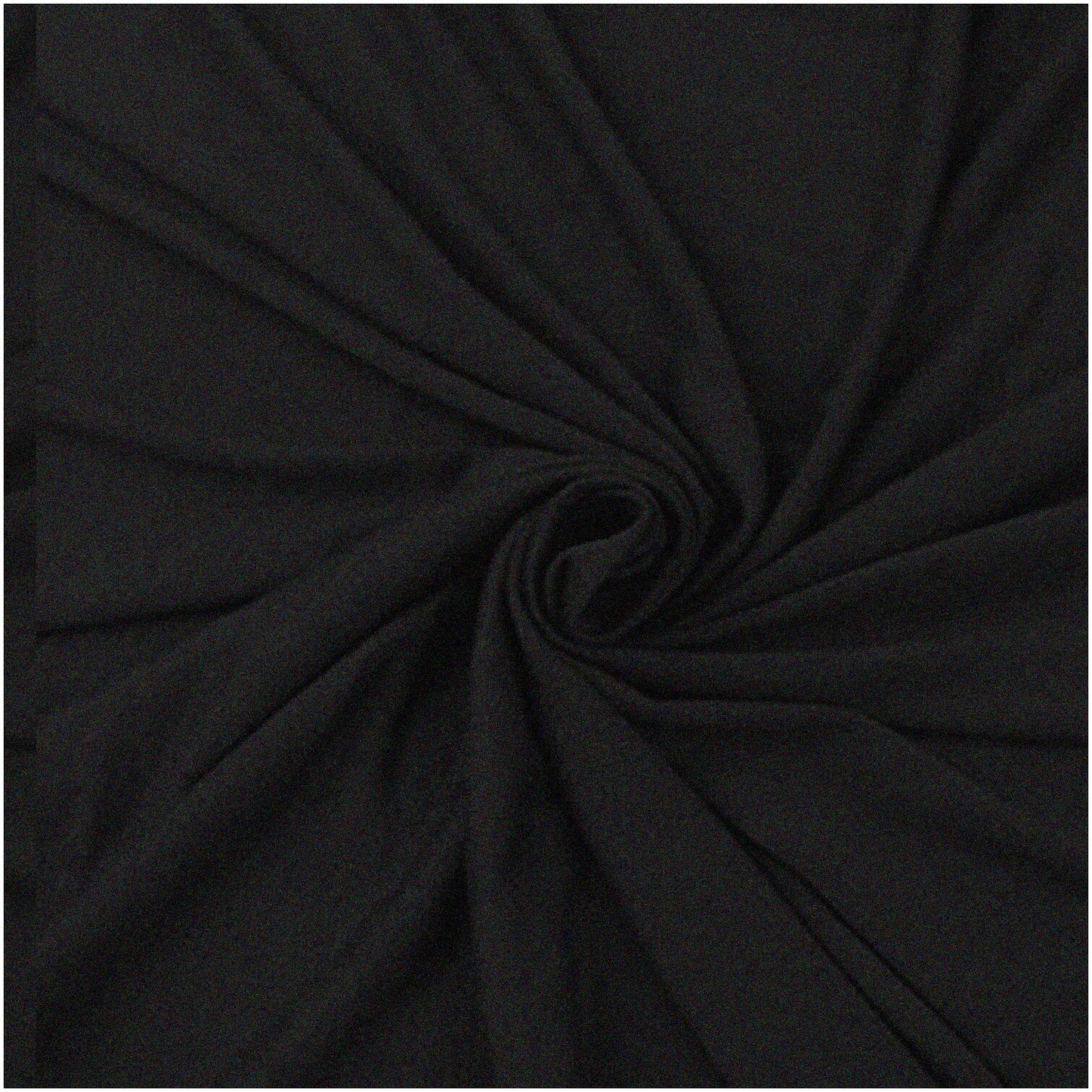 Cotton Spandex Knit Fabric 12oz Black 58/60" 1 Yard