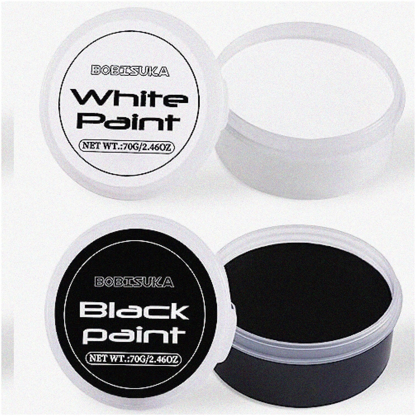 Monochrome Face & Body Paint Kit Black White 140g