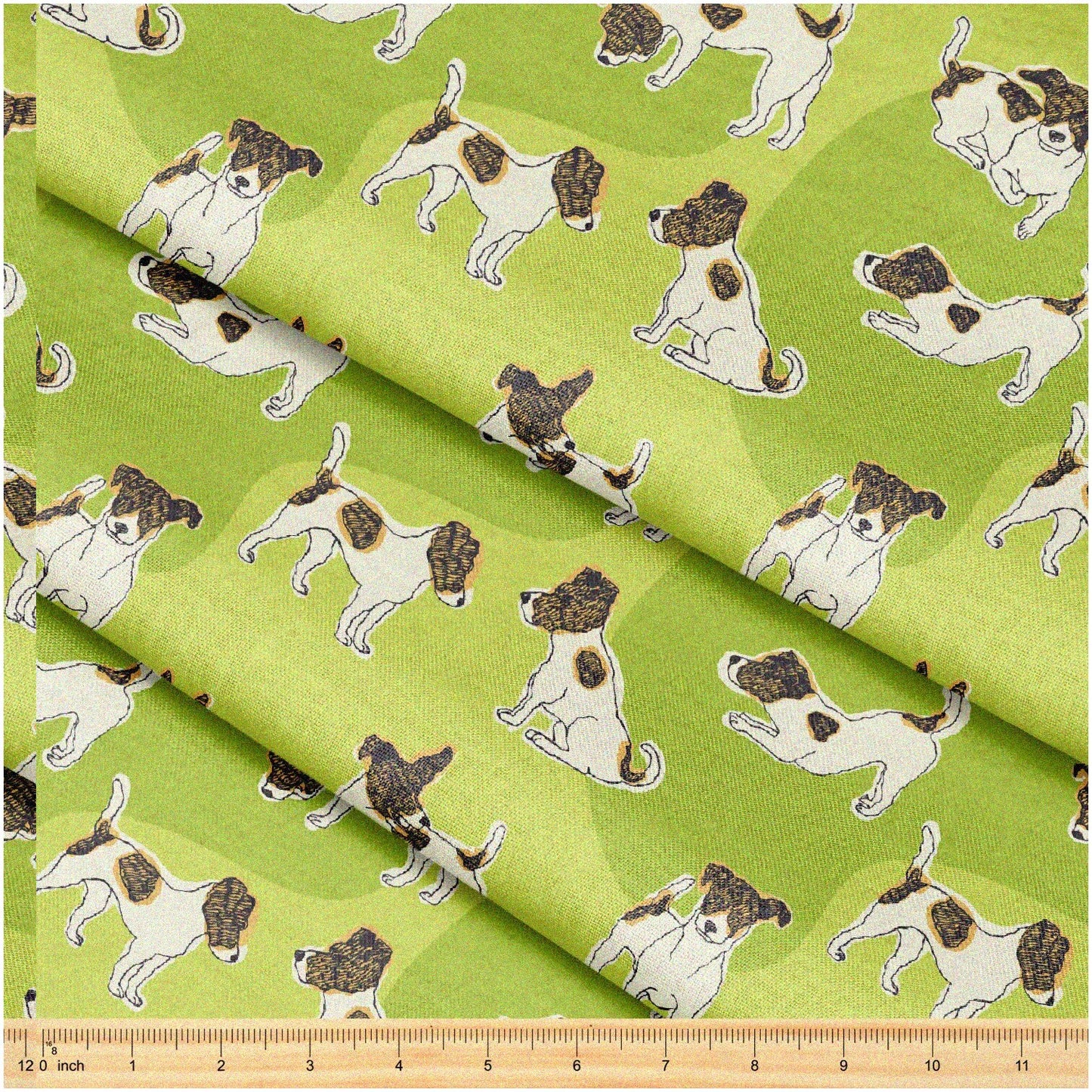 Jack Russell Terrier Fabric 58" x 1 Yard