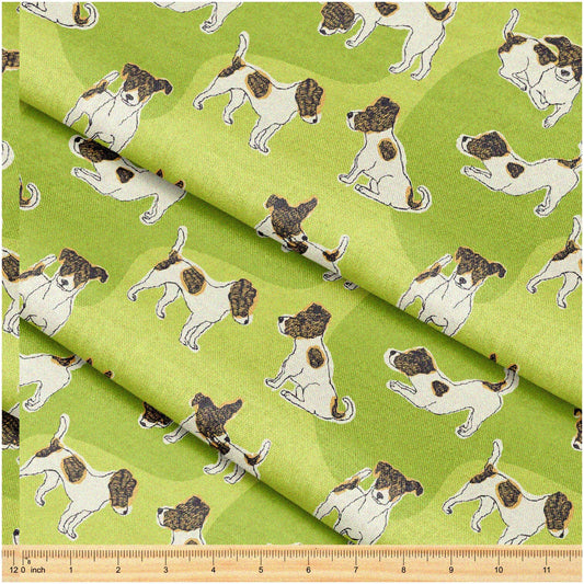 Jack Russell Terrier Fabric 58" x 1 Yard