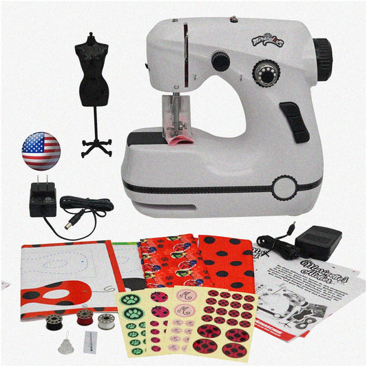 Mini Ladybug Sewing Kit with Electric Machine