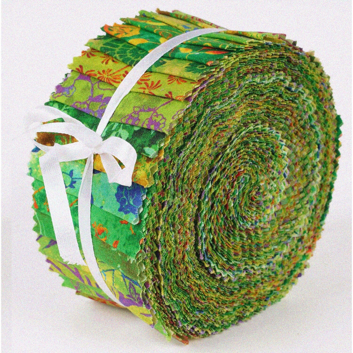 Green Batik Bliss Quilting Strips 40Pcs 2.5x42in