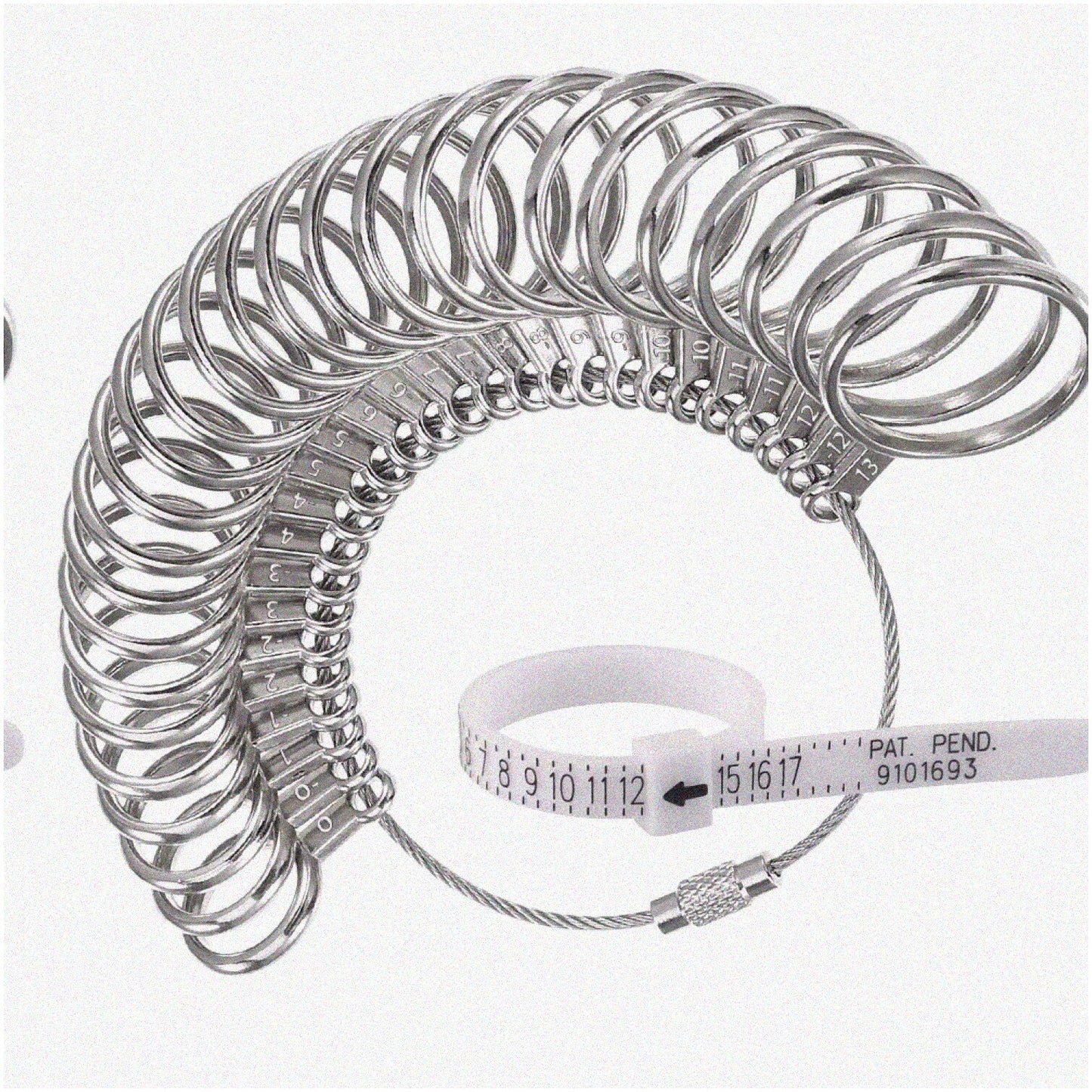 Stainless Steel Ring Sizer Kit with Plastic Belt