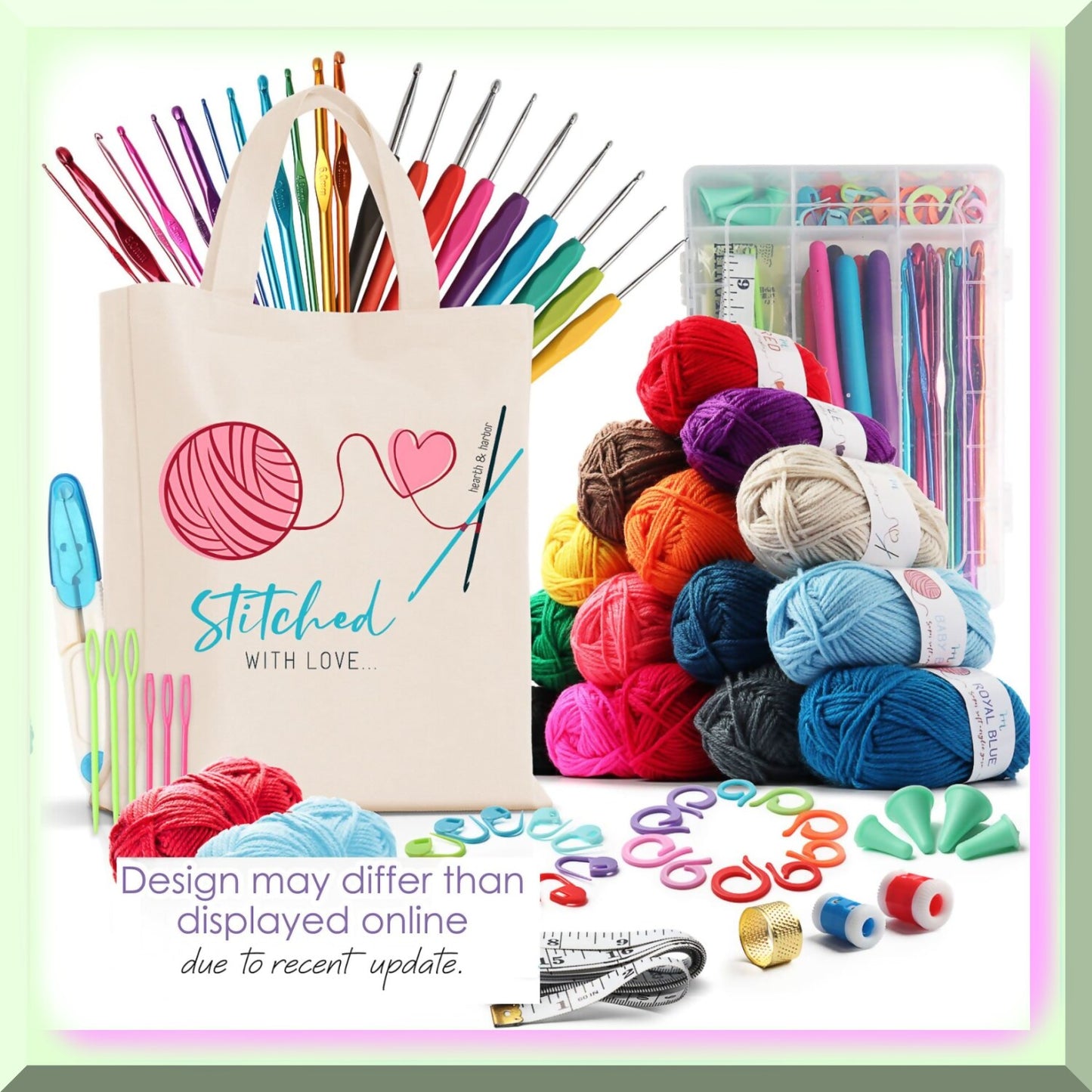 All-in-One Crochet Kit for Beginners, Kids & Adults, 73 Pieces