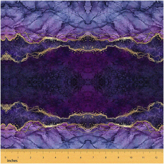 MarbleLux Purple Fabric 36x59 inches