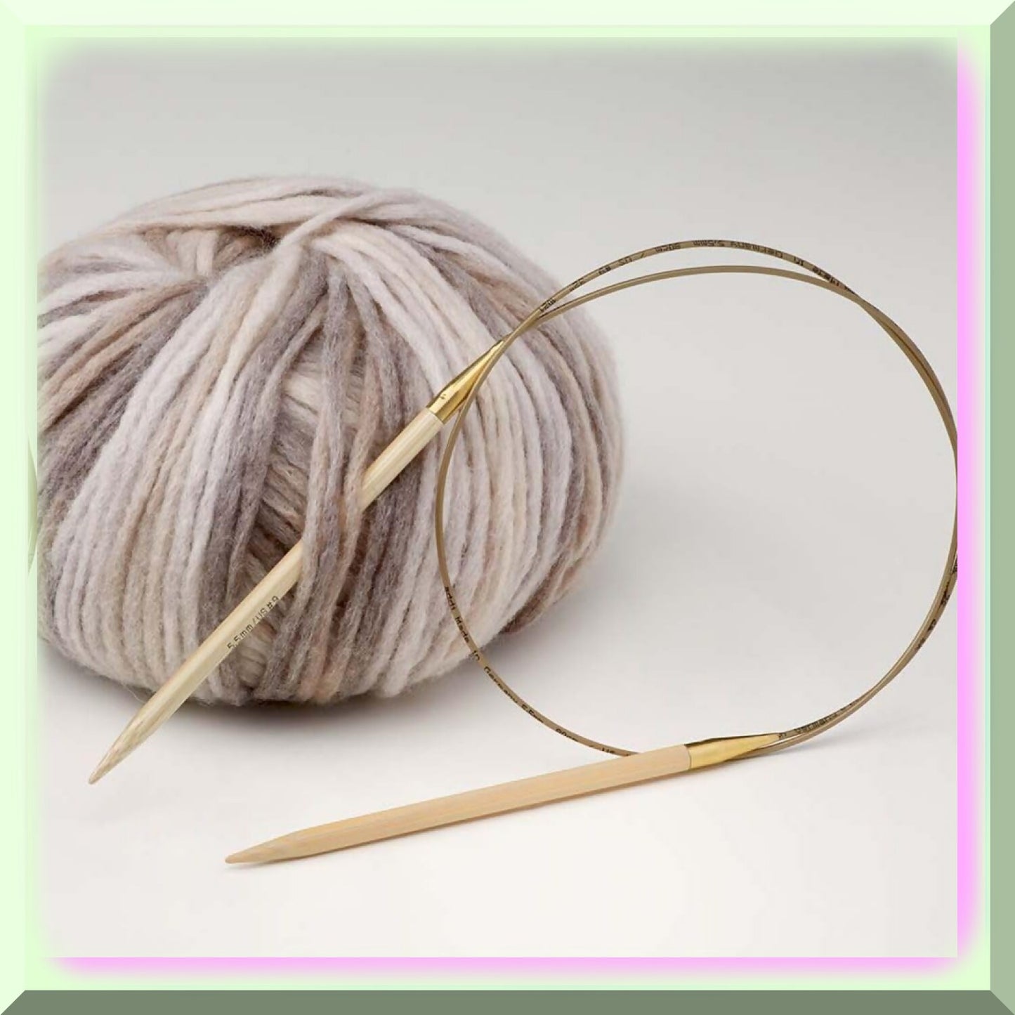 EcoBlend Bamboo Circular Knitting Needles 100cm 5mm