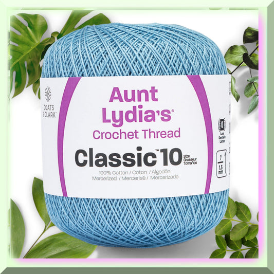 Delft Blue Cotton Clic Aunt Lydia's Size 10, 400 yards