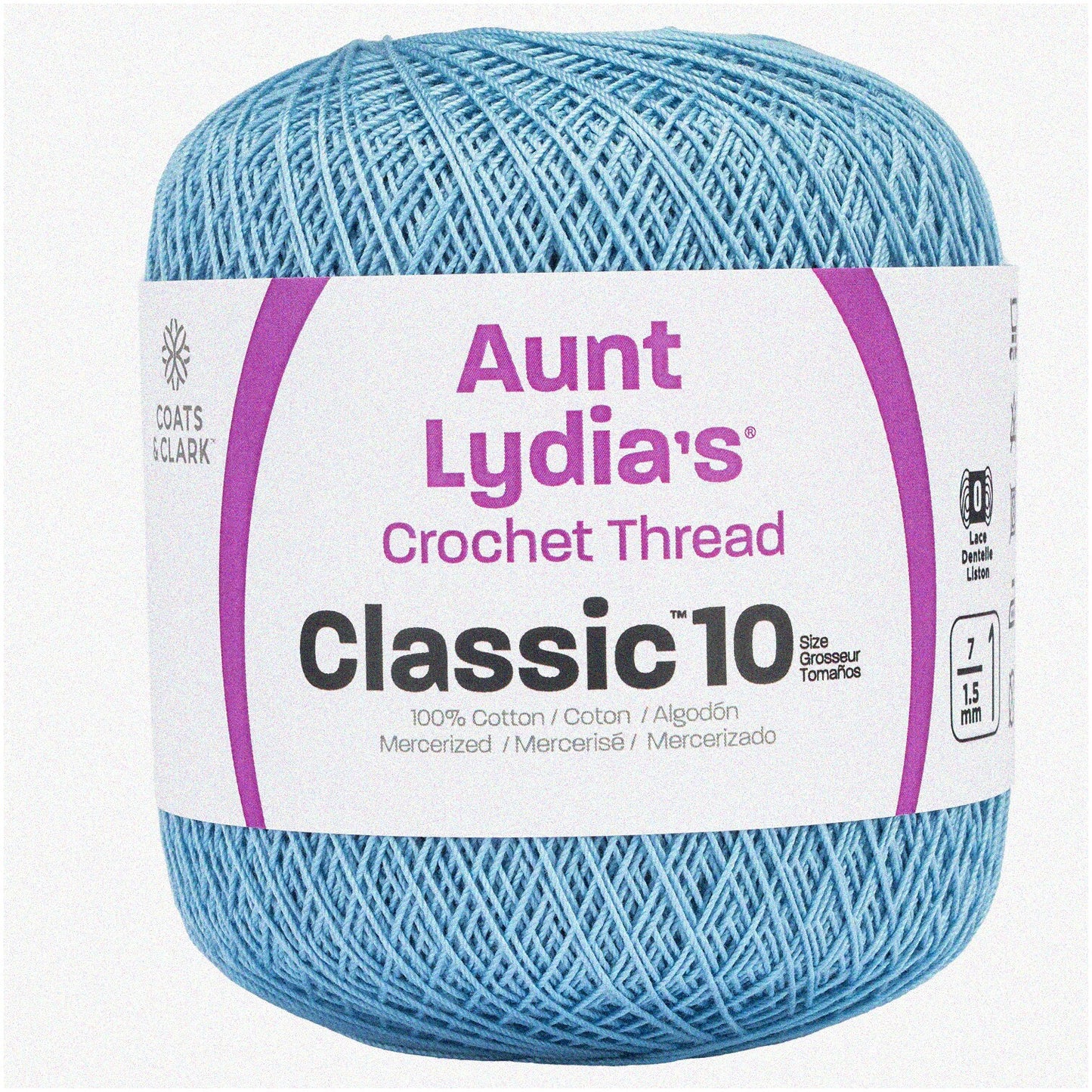 Delft Blue Cotton Clic Aunt Lydia's Size 10, 400 yards