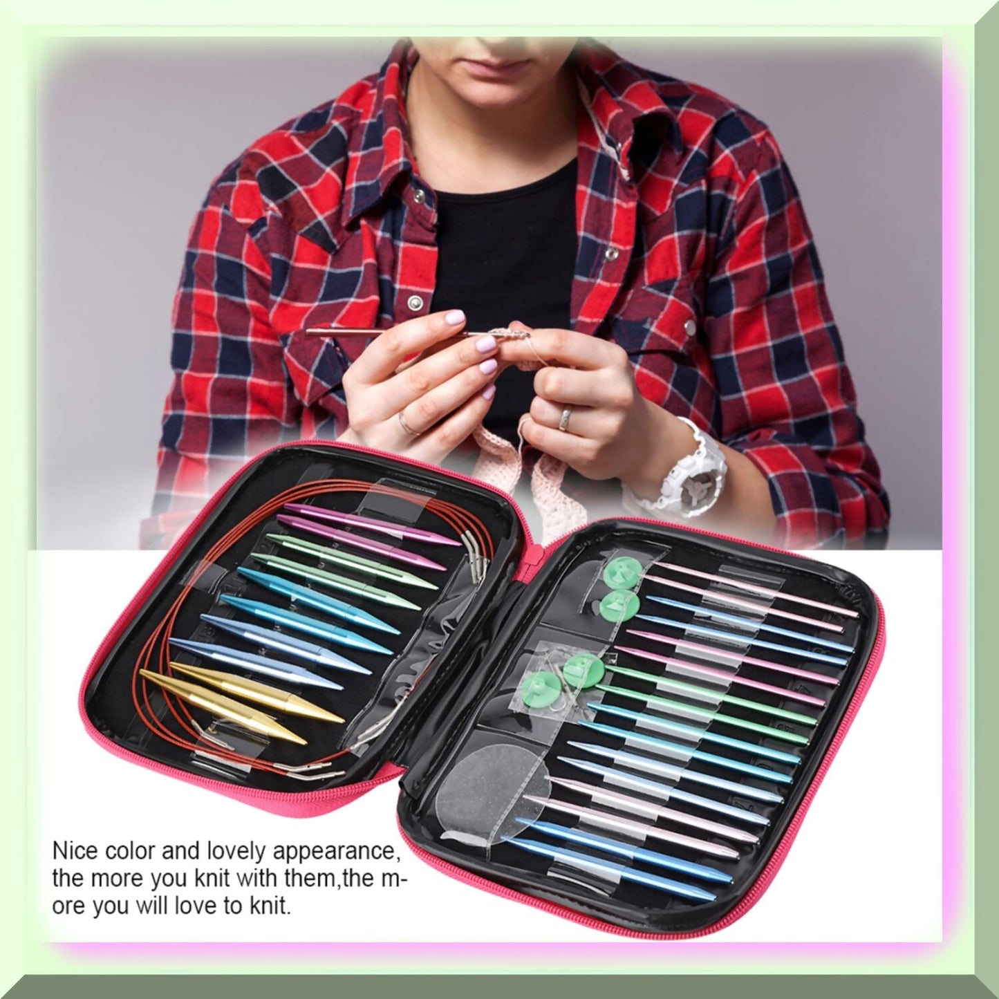 AluCraft 26-in-1 Circular Knitting Needle Set