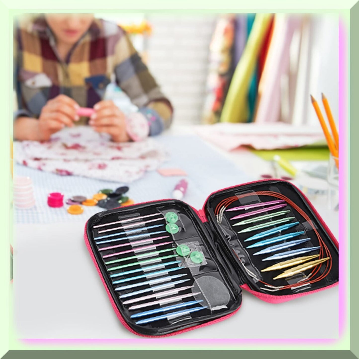 AluCraft 26-in-1 Circular Knitting Needle Set