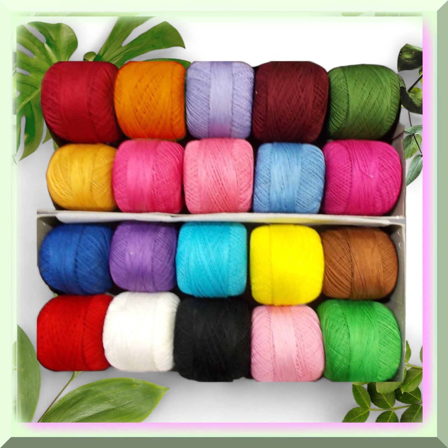 Colorful Cotton Crochet Thread Set 20 Pcs 40 Size