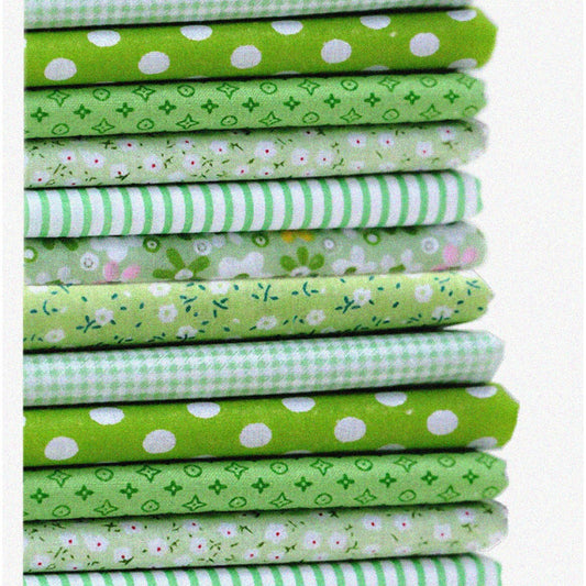 14-Piece Assorted Square Fabric Bundles for Quilting and Sewing
