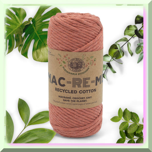 CinnaMac Revive Recycled Cotton Macramé Yarn 6oz
