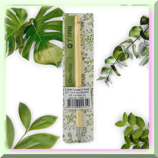 Tunisian Crochet Hook J/6mm 5.7" Interchangeable