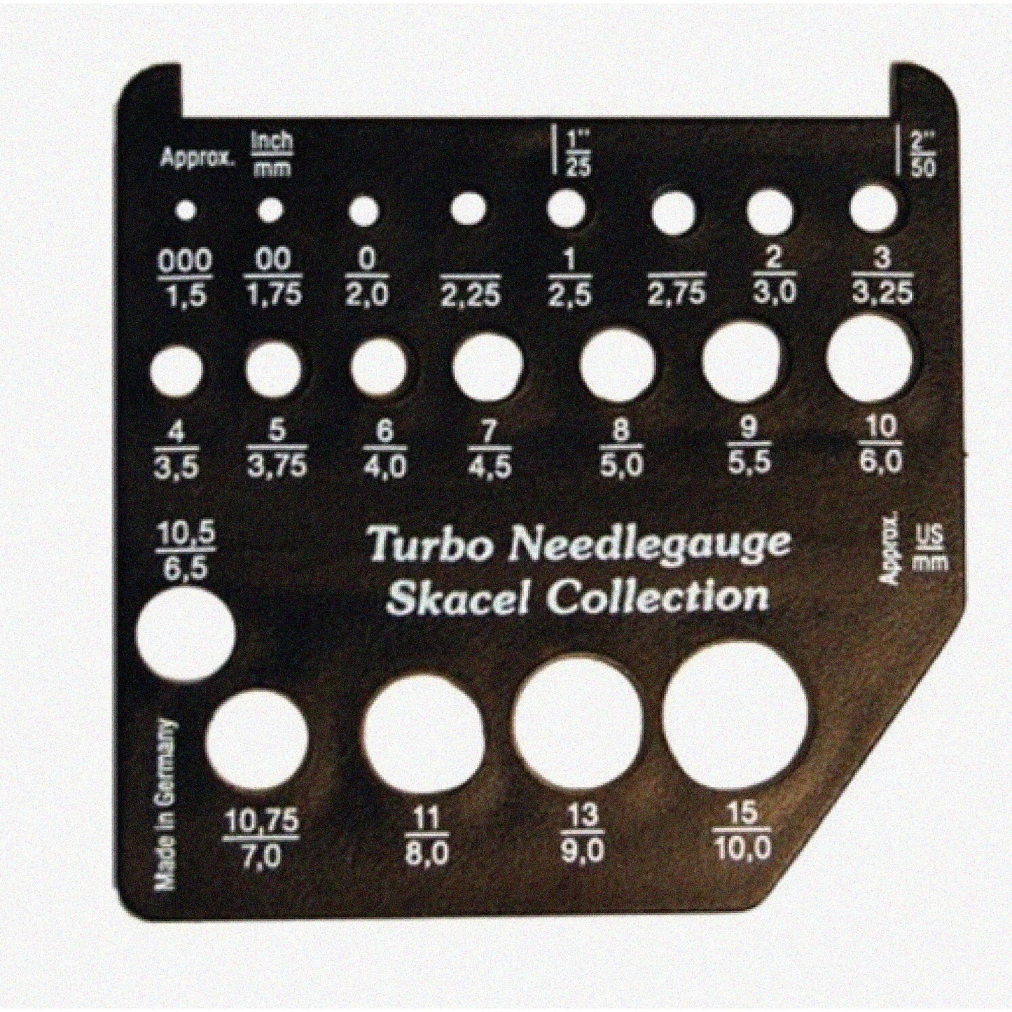 SquareStitch Pro Heavy Duty Knitting Needle Gauge 2 1/4" x 2 1/4"