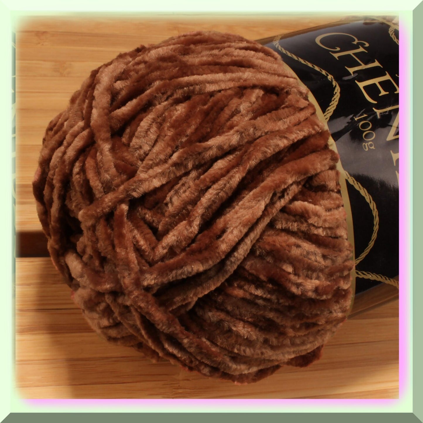 Caffeine Cozy Chenille Yarn 2 Skeins 100g Coffee Bean