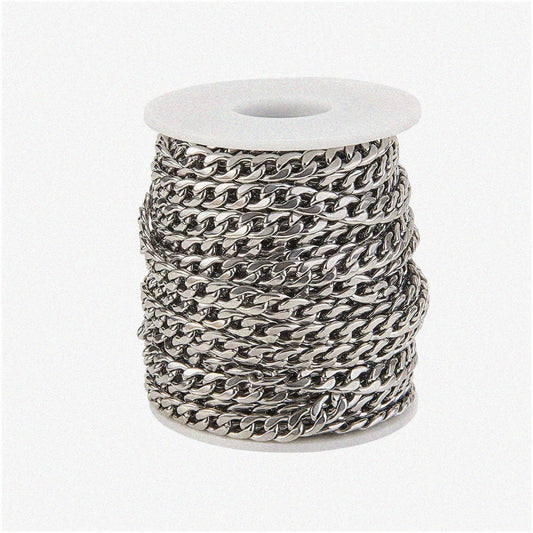 HypoSteel TwistCurb Chain 33FT for Jewelry Making