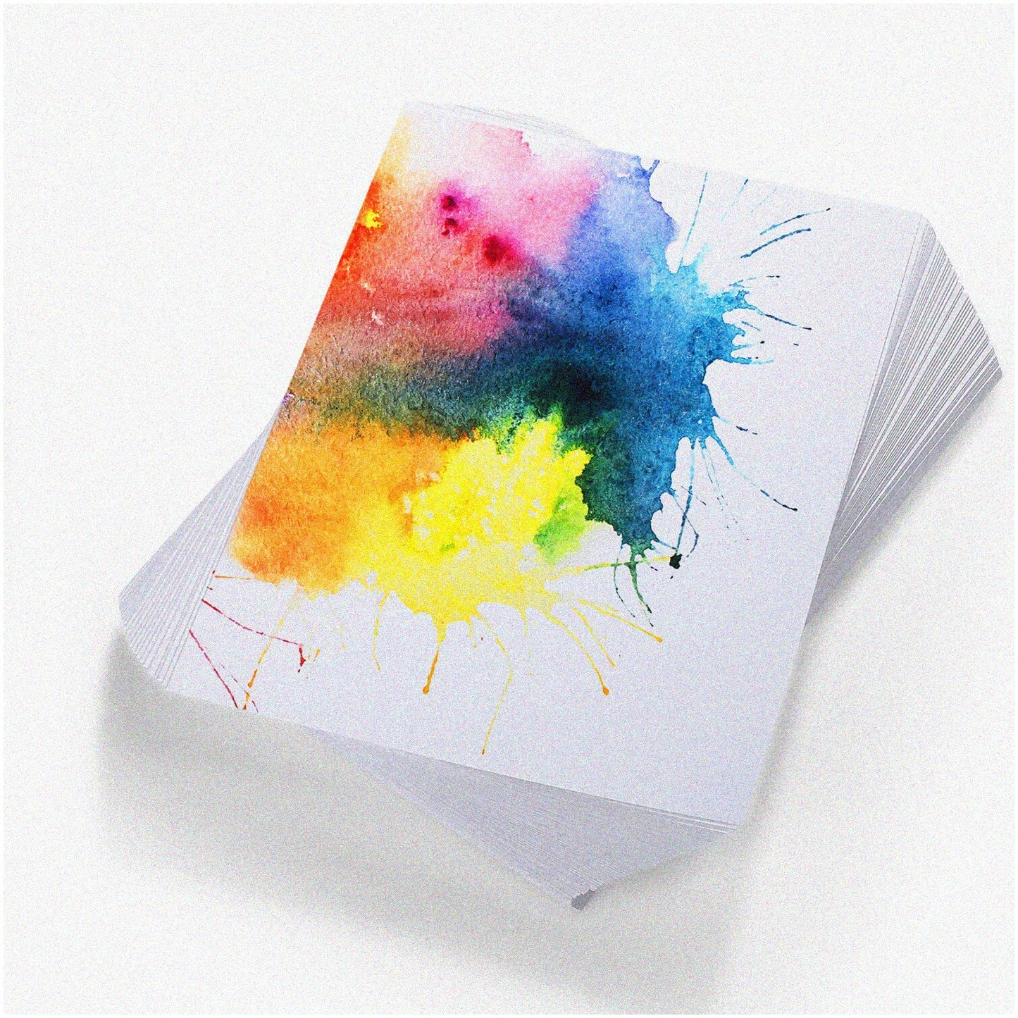 60 Sheets Kid-Friendly White Cold Press Watercolor Paper 5x7