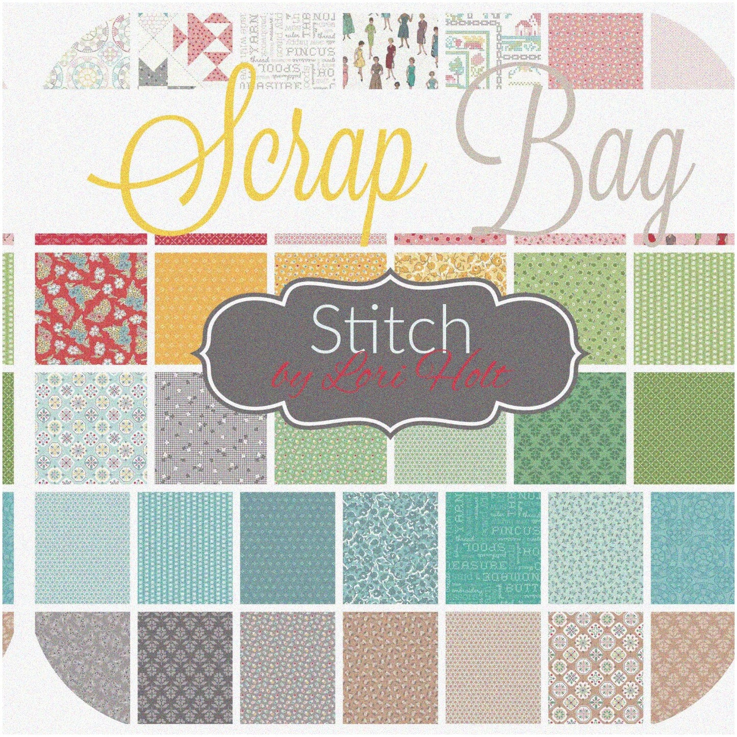 2 Yards Assorted Cotton Fabric Scrap Bag