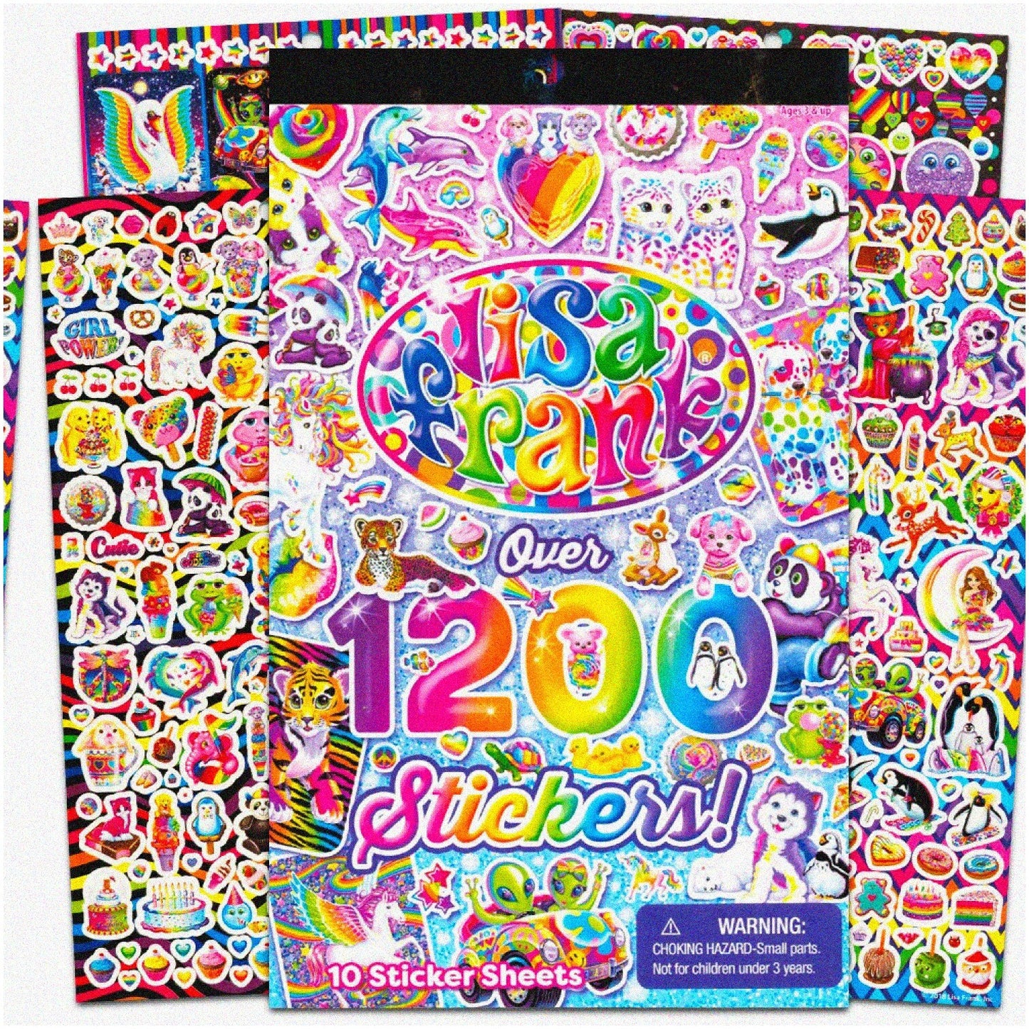 Collectible Sticker Tablet Book with 10 Pages and 1200 Stickers