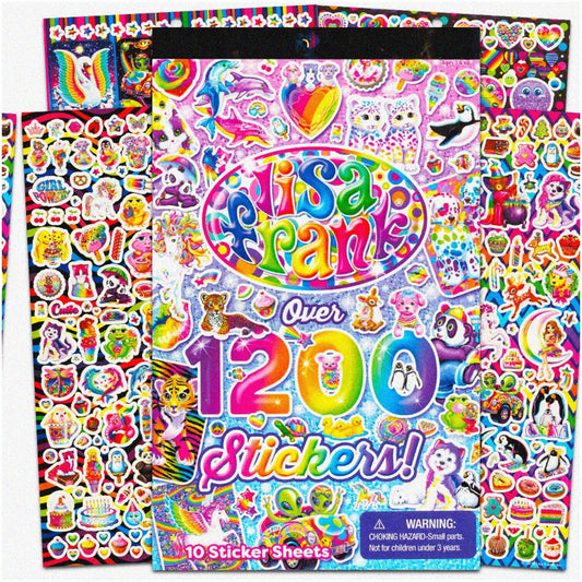 Collectible Sticker Tablet Book with 10 Pages and 1200 Stickers