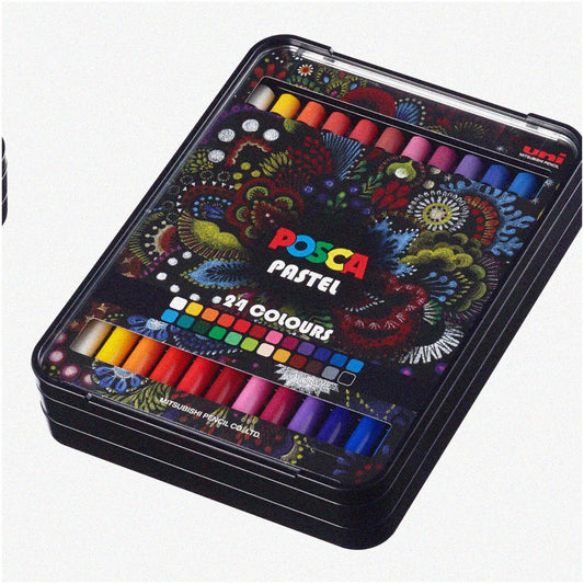 24-Piece Pastel Wax Set for Art, Multicolor