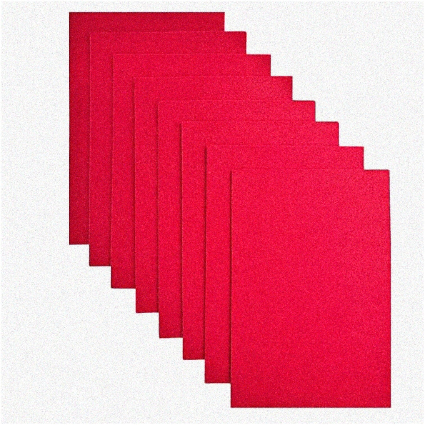 Vibrant Red Felt Sheets 8"x12" 2mm Thickness