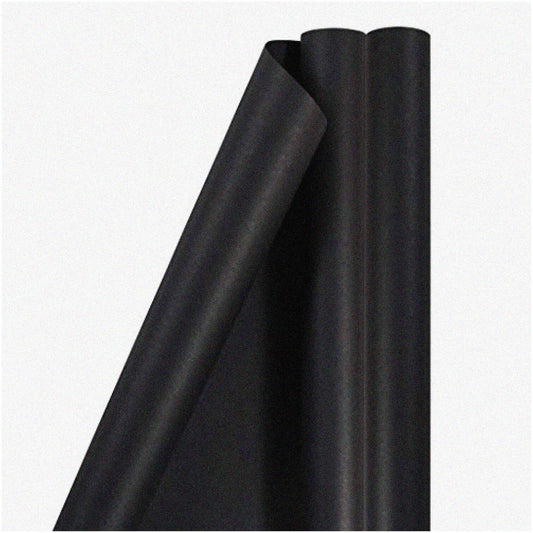 Elegant Ebony Matte Gift Wrap 50 Sq Ft 2 Rolls